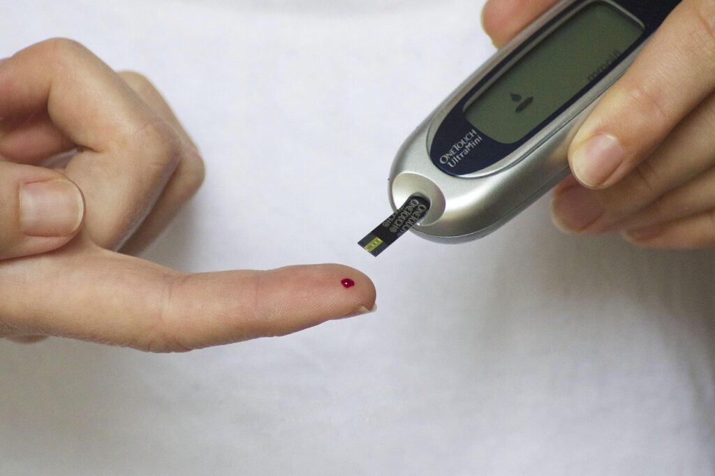 diabetes, finger, glucose, diabetic, test, meter, equipment, measurement